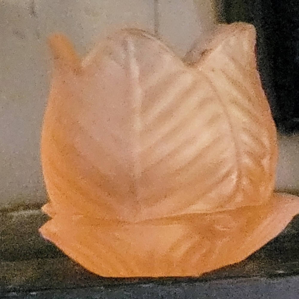 Vintage Pink Depression Glass Candle Holder